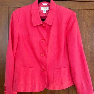 Talbots Irish linen jacket size 12